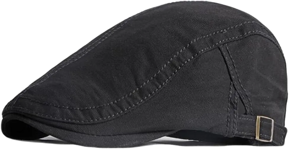 2 Pack Men's Cotton Flat Cap Ivy Gatsby Newsboy Hat