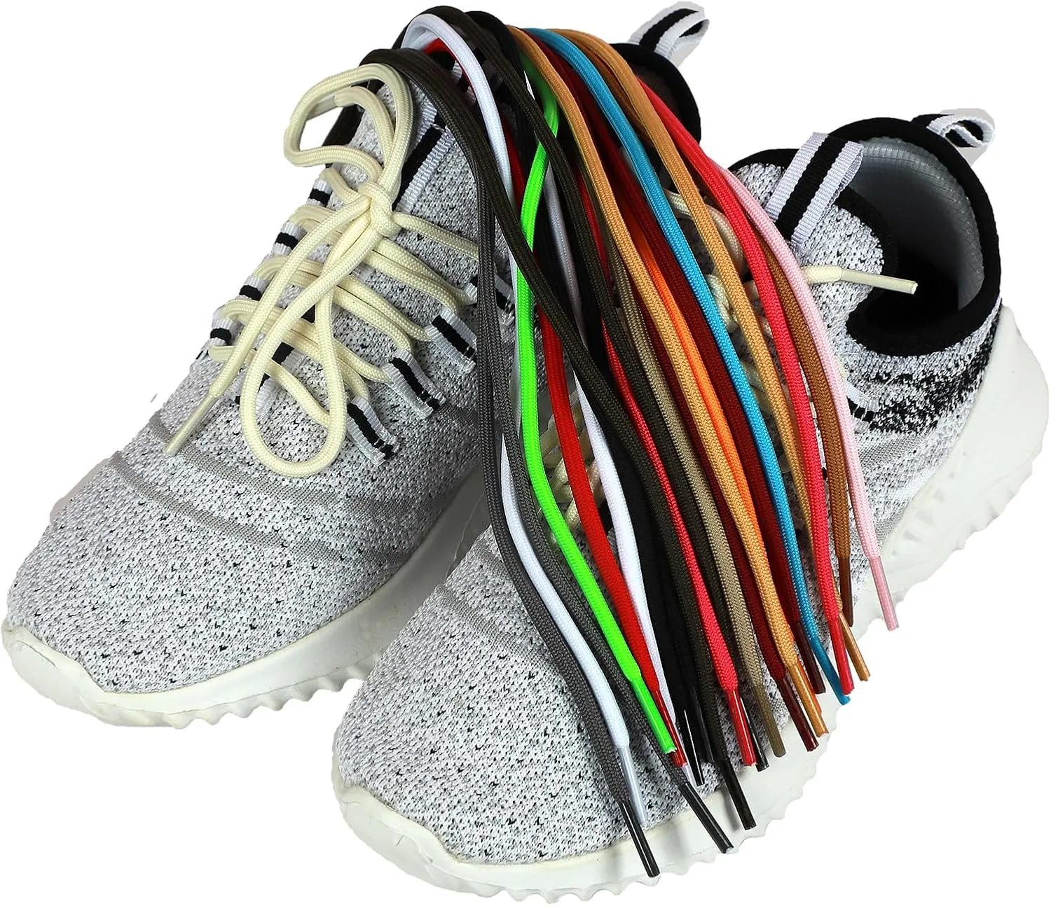 2 Pairs Round Boot Shoe Laces  Heavy-Duty Laces for Boots, Hiking Shoes & Sneakers, Durable for Work & Outdoors