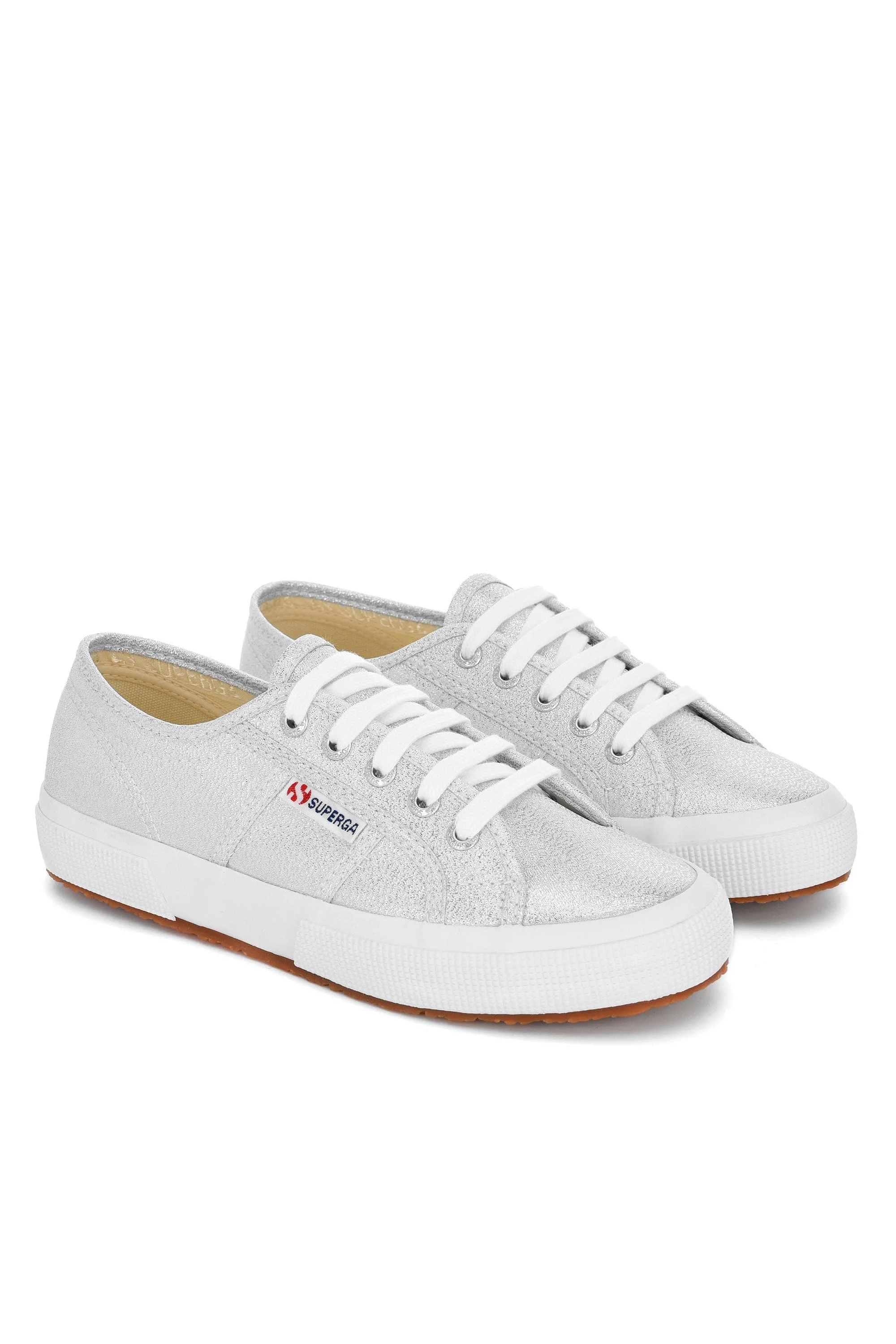 2750 Lamew Metallic Trainers - Grey Silver