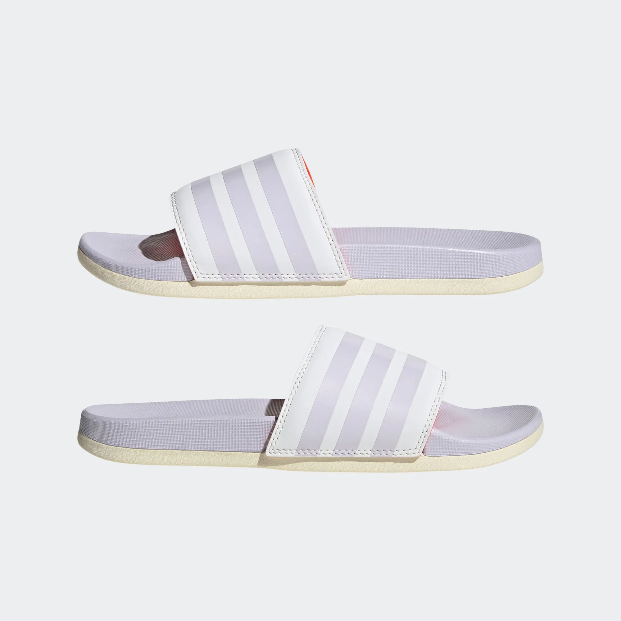 Adidas Adilette Cloudfoam Comfort Slides Stripe (Purple Tint/Cloud White)(GV9738)