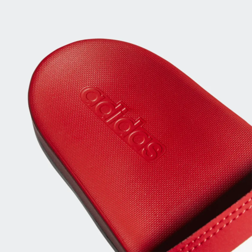 Adidas Adilette Cloudfoam Comfort Stripe (Scarlet/White/Grey)(EG1852)