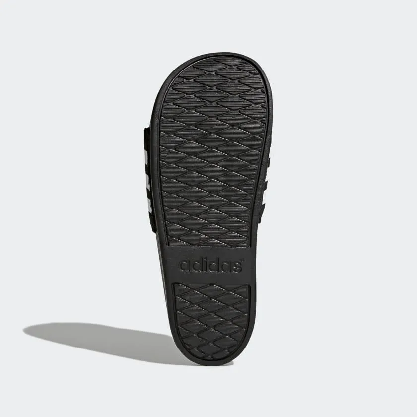 Adidas Adilette Cloudfoam Plus Stripes Women's Slides Black/White AP9966