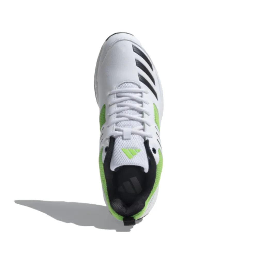 Adidas Men's Crihase 23 Cricket Shoe (White/Black/Lime)
