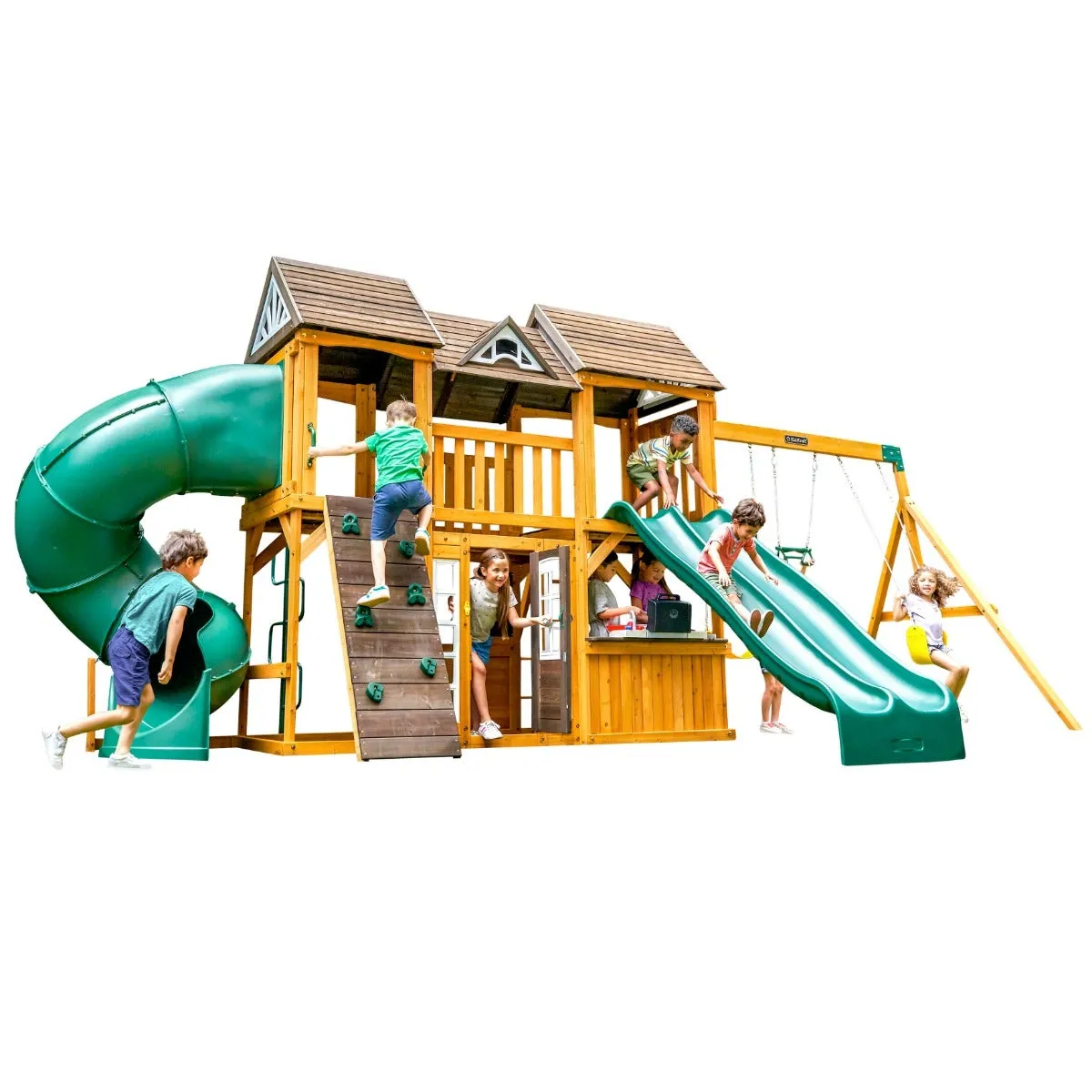 Adventure Bend Swing Set - Installation Available