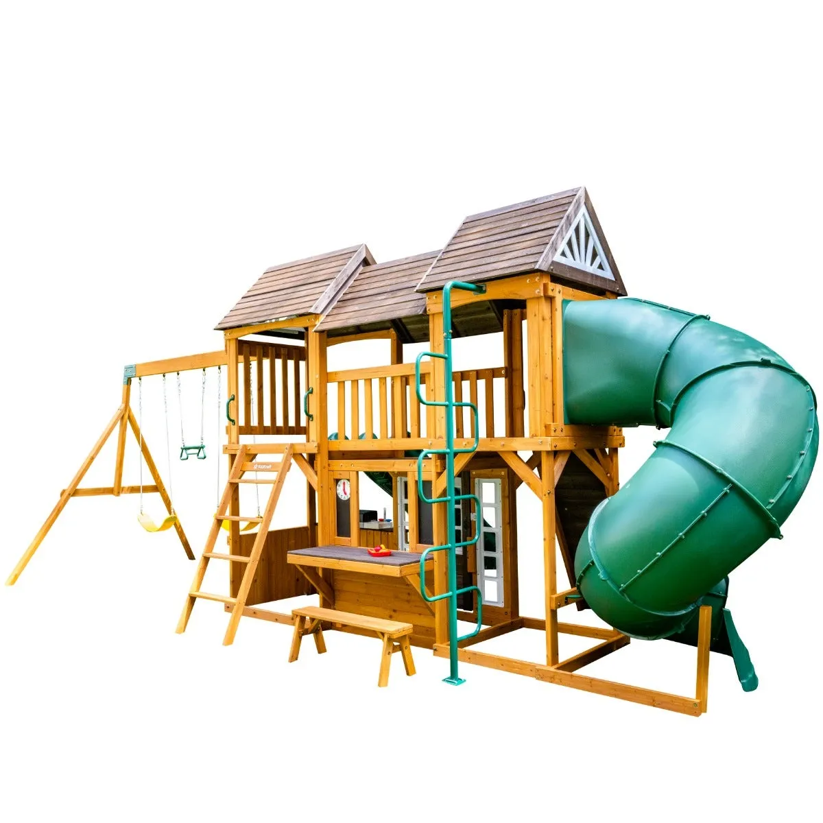 Adventure Bend Swing Set - Installation Available