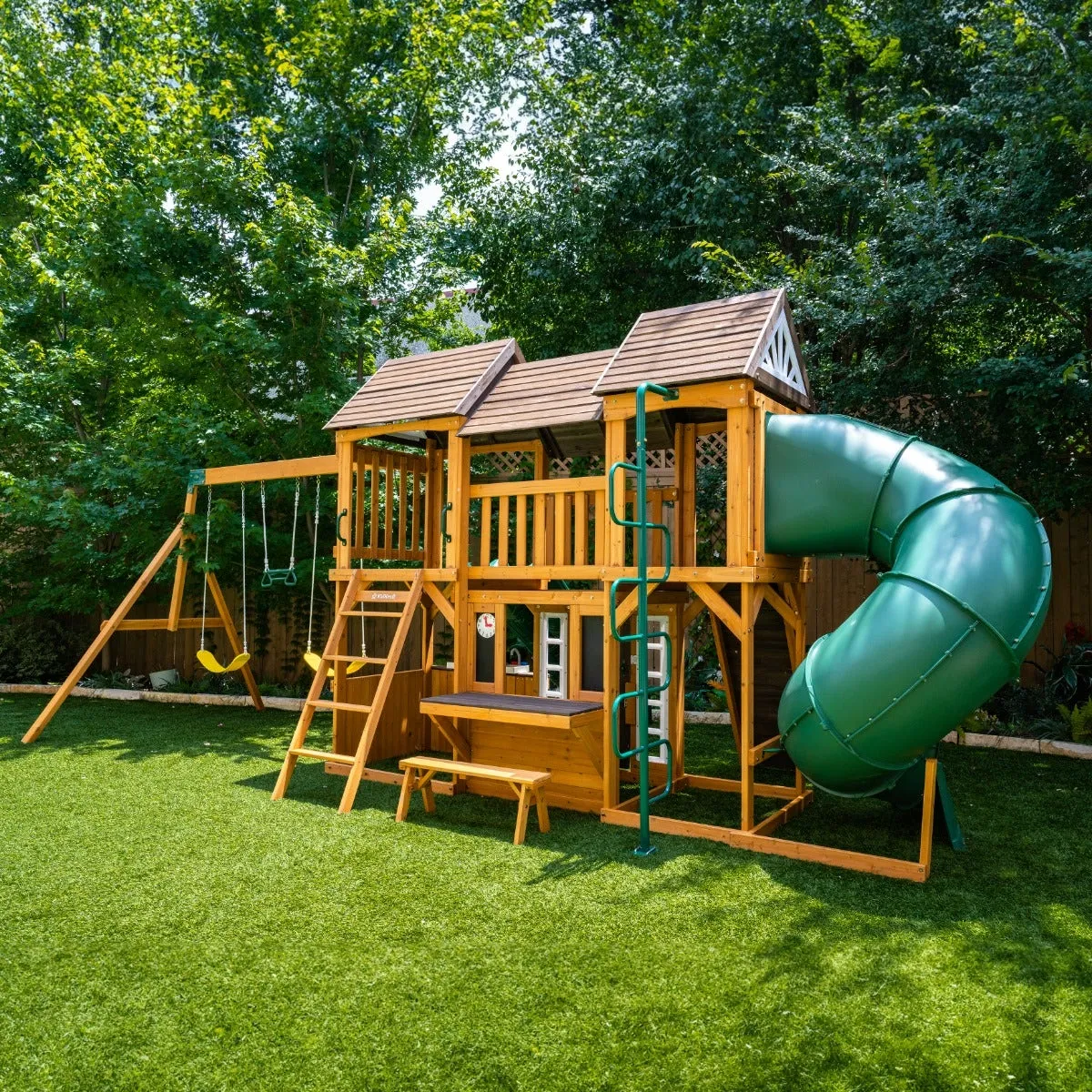 Adventure Bend Swing Set - Installation Available