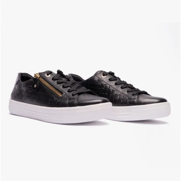 ALINA Ladies Casual Trainers Black