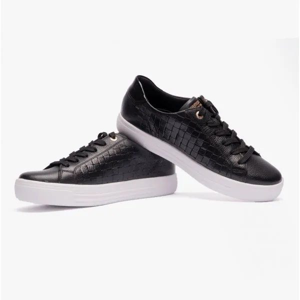 ALINA Ladies Casual Trainers Black
