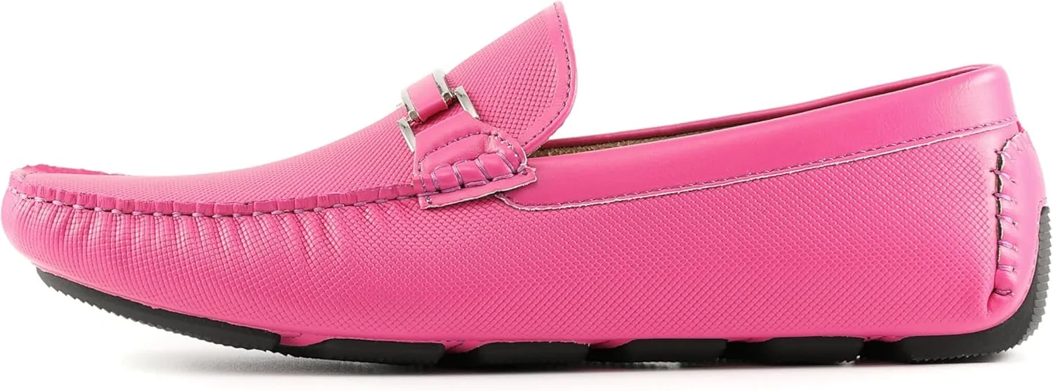 Amali Cola - Driving Moccasins for Men  Mens Slip On Loafers, Moccasins, Slip-on Dress Shoes - Driving Loafers with Matching Color Bit