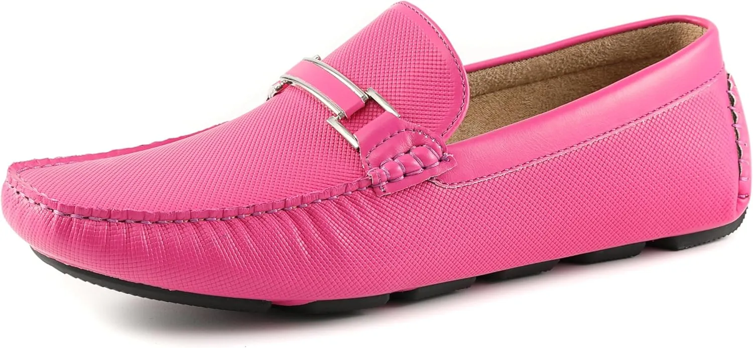 Amali Cola - Driving Moccasins for Men  Mens Slip On Loafers, Moccasins, Slip-on Dress Shoes - Driving Loafers with Matching Color Bit
