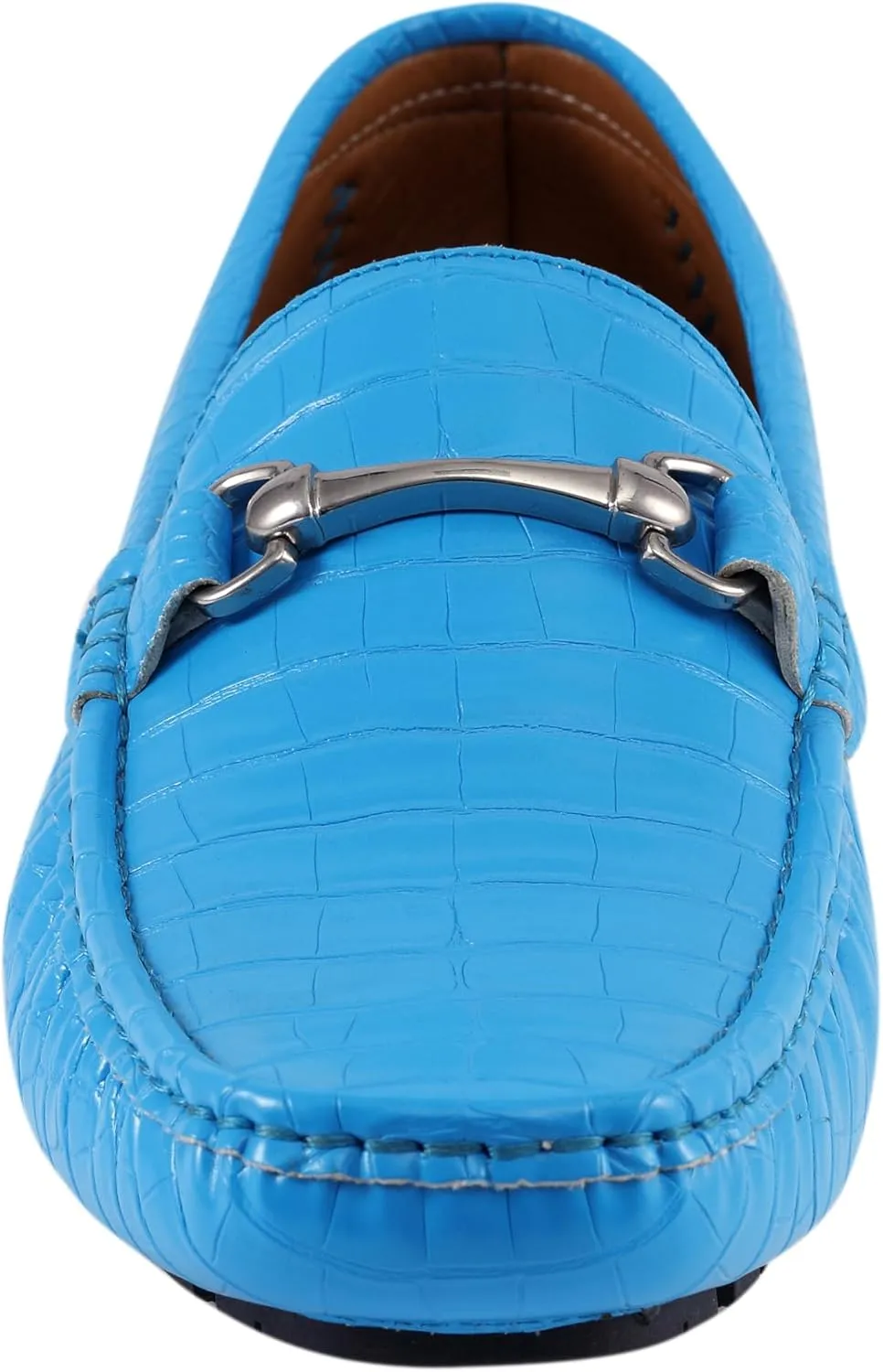 Amali Cola - Driving Moccasins for Men  Mens Slip On Loafers, Moccasins, Slip-on Dress Shoes - Driving Loafers with Matching Color Bit