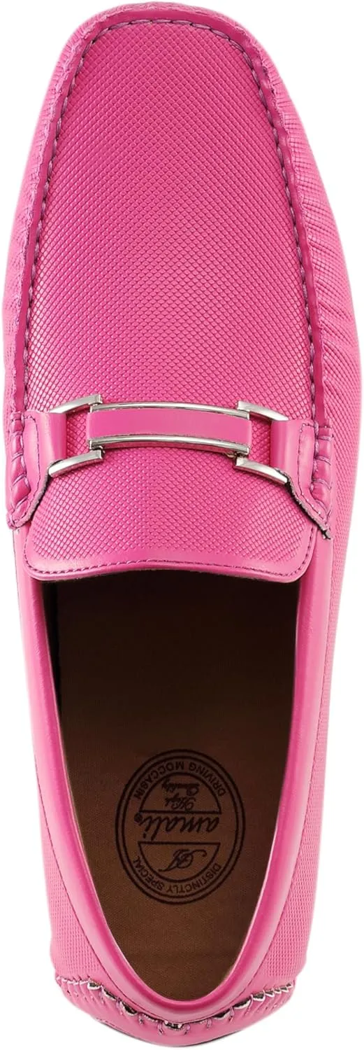Amali Cola - Driving Moccasins for Men  Mens Slip On Loafers, Moccasins, Slip-on Dress Shoes - Driving Loafers with Matching Color Bit
