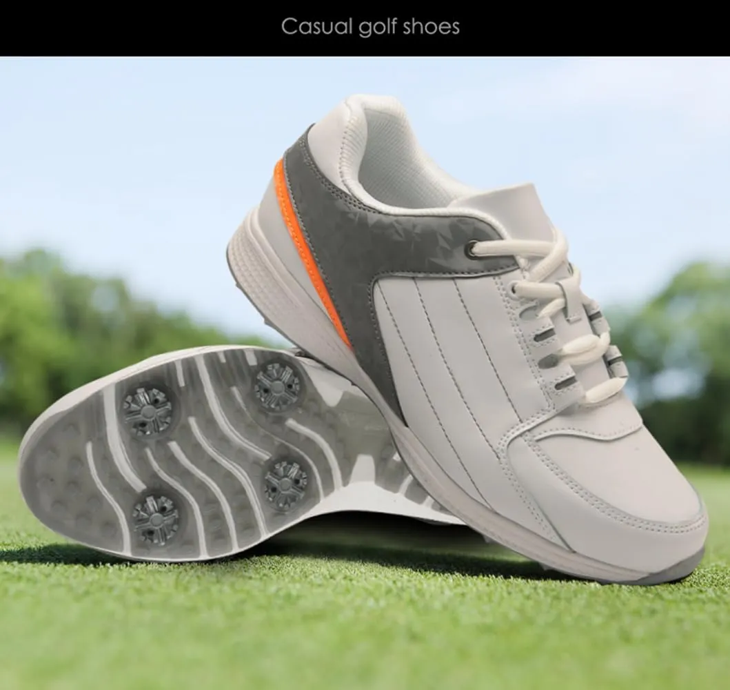 Anti-Skid Waterproof Golf Shoes with Spikes for Men and Women