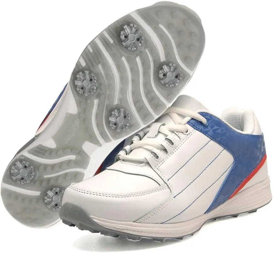 Anti-Skid Waterproof Golf Shoes with Spikes for Men and Women