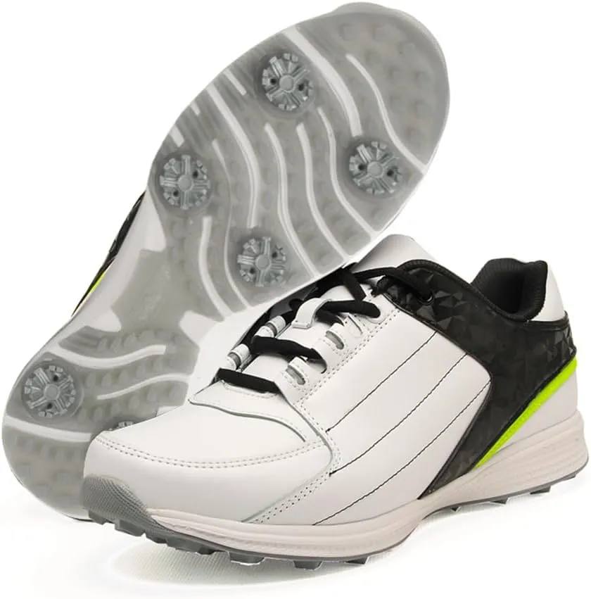 Anti-Skid Waterproof Golf Shoes with Spikes for Men and Women