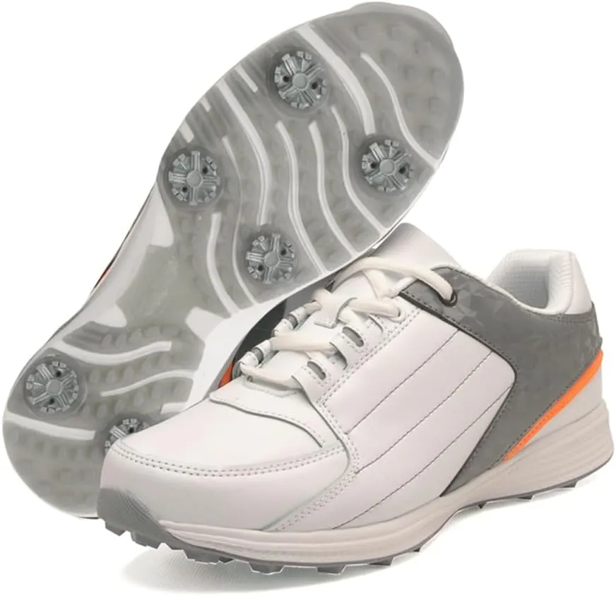 Anti-Skid Waterproof Golf Shoes with Spikes for Men and Women