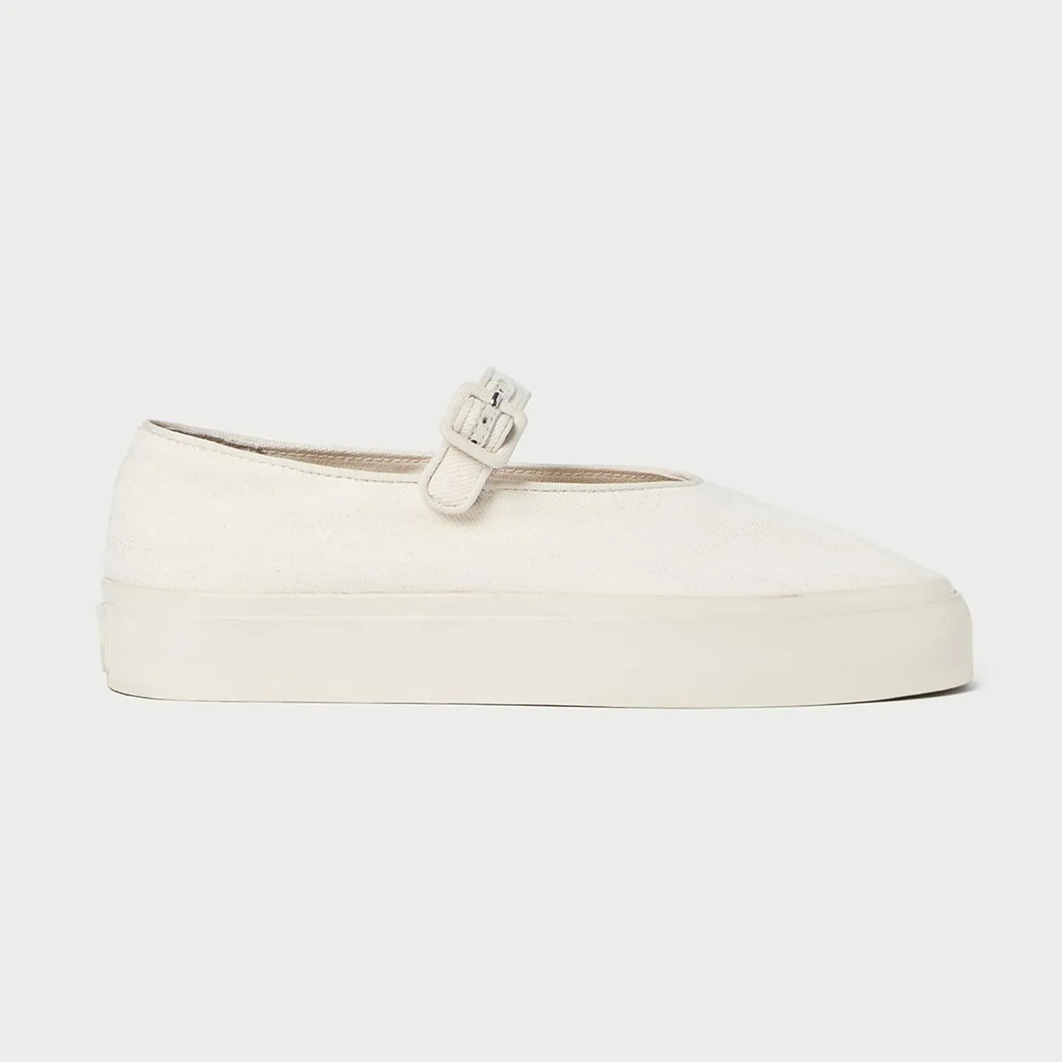 Arqa Mary Jane Flats for Women 1 in Platform Slip on Canvas Sneakers for Work Office Comfortable Classic Casual Loafers with Adjustable Bridge Straps