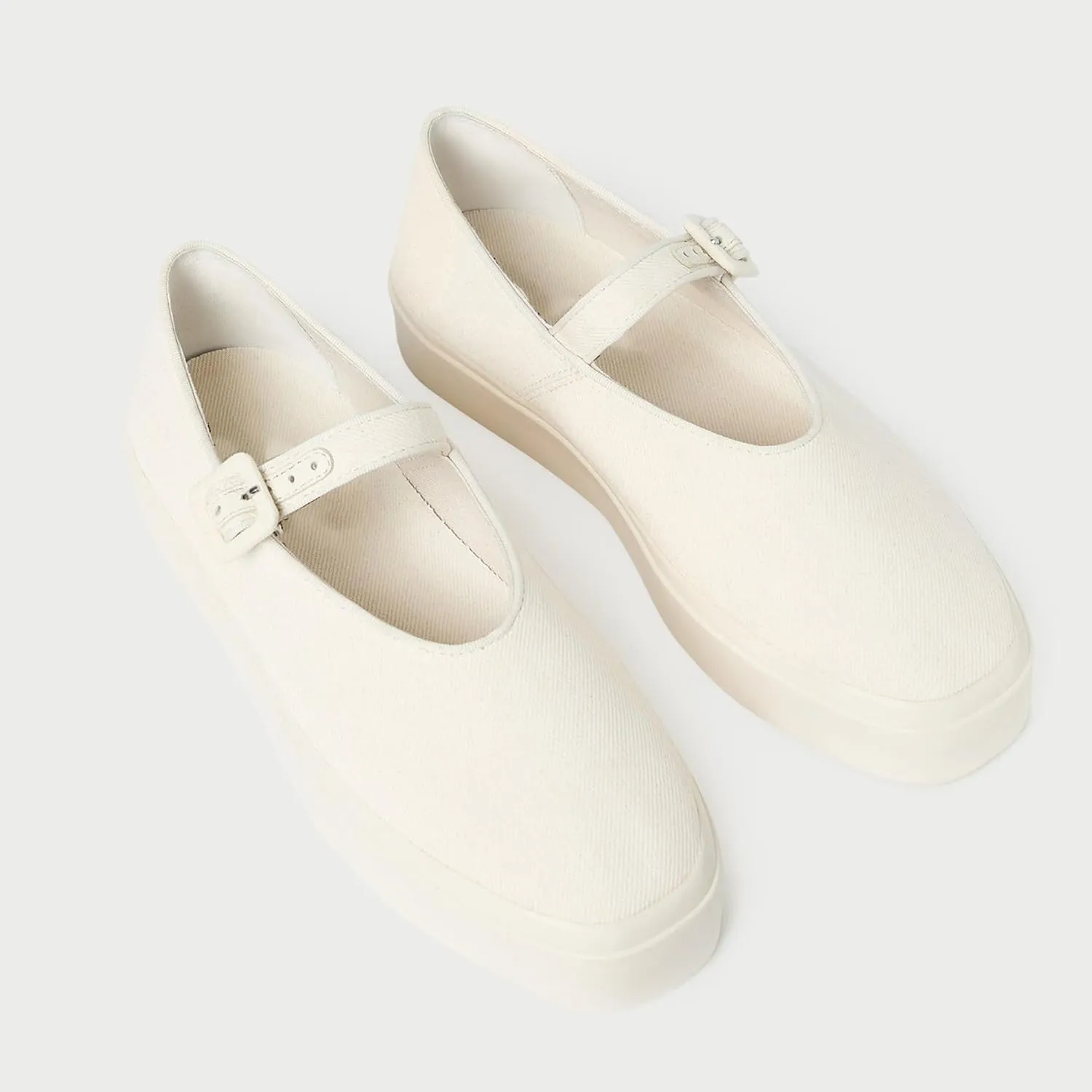 Arqa Mary Jane Flats for Women 1 in Platform Slip on Canvas Sneakers for Work Office Comfortable Classic Casual Loafers with Adjustable Bridge Straps