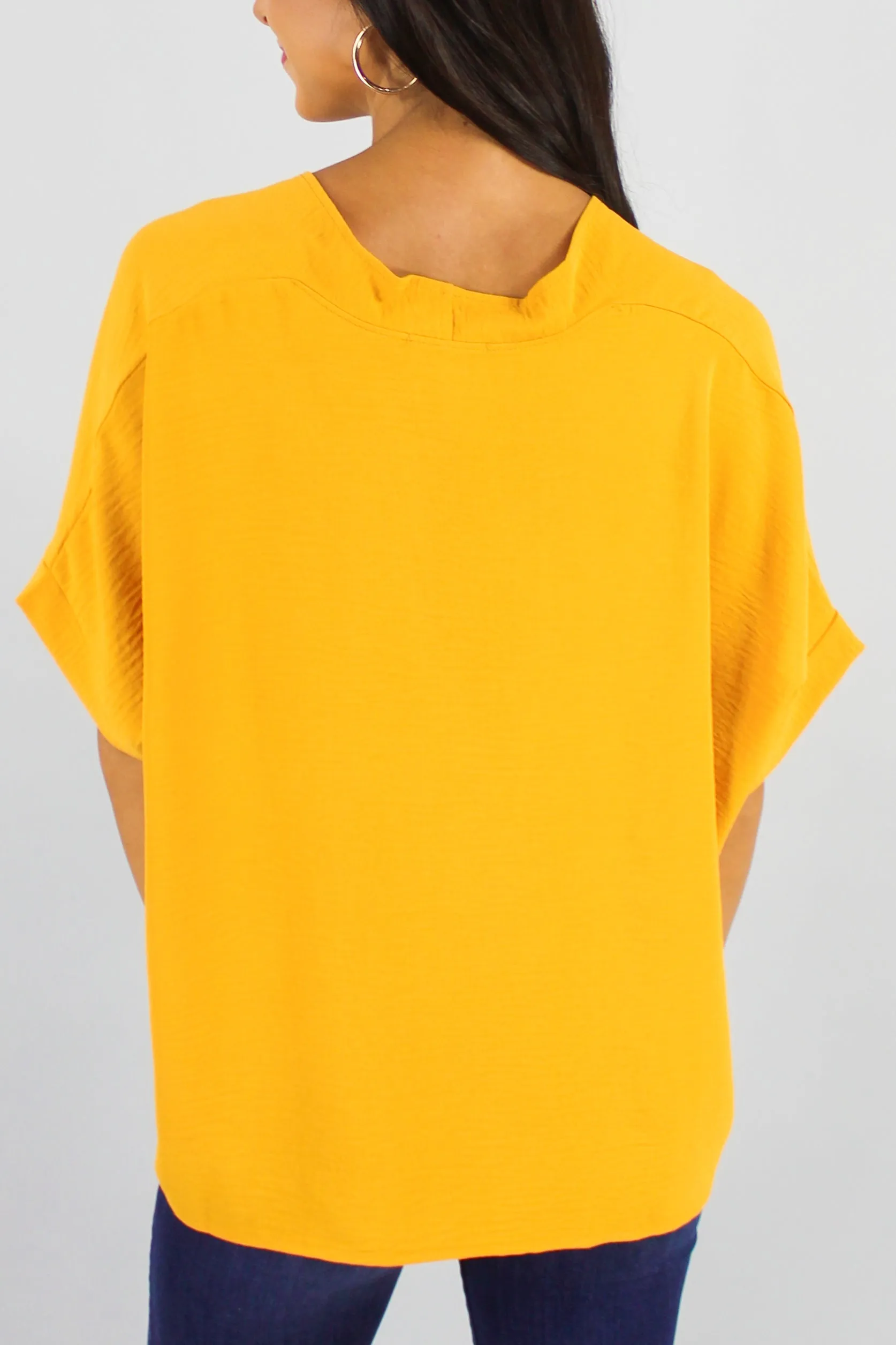 Artistic Inspiration Oversized Blouse in Mustard