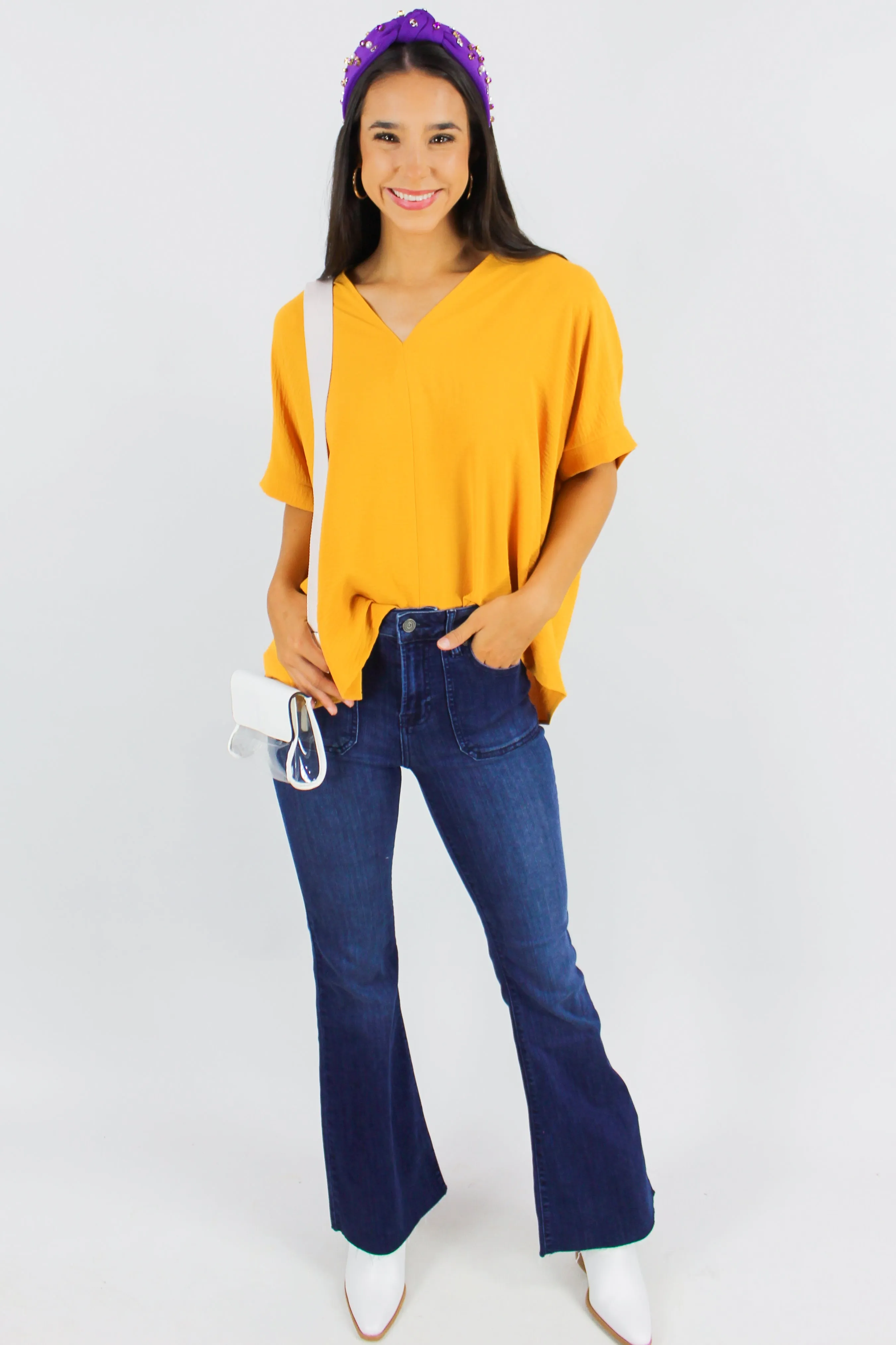 Artistic Inspiration Oversized Blouse in Mustard