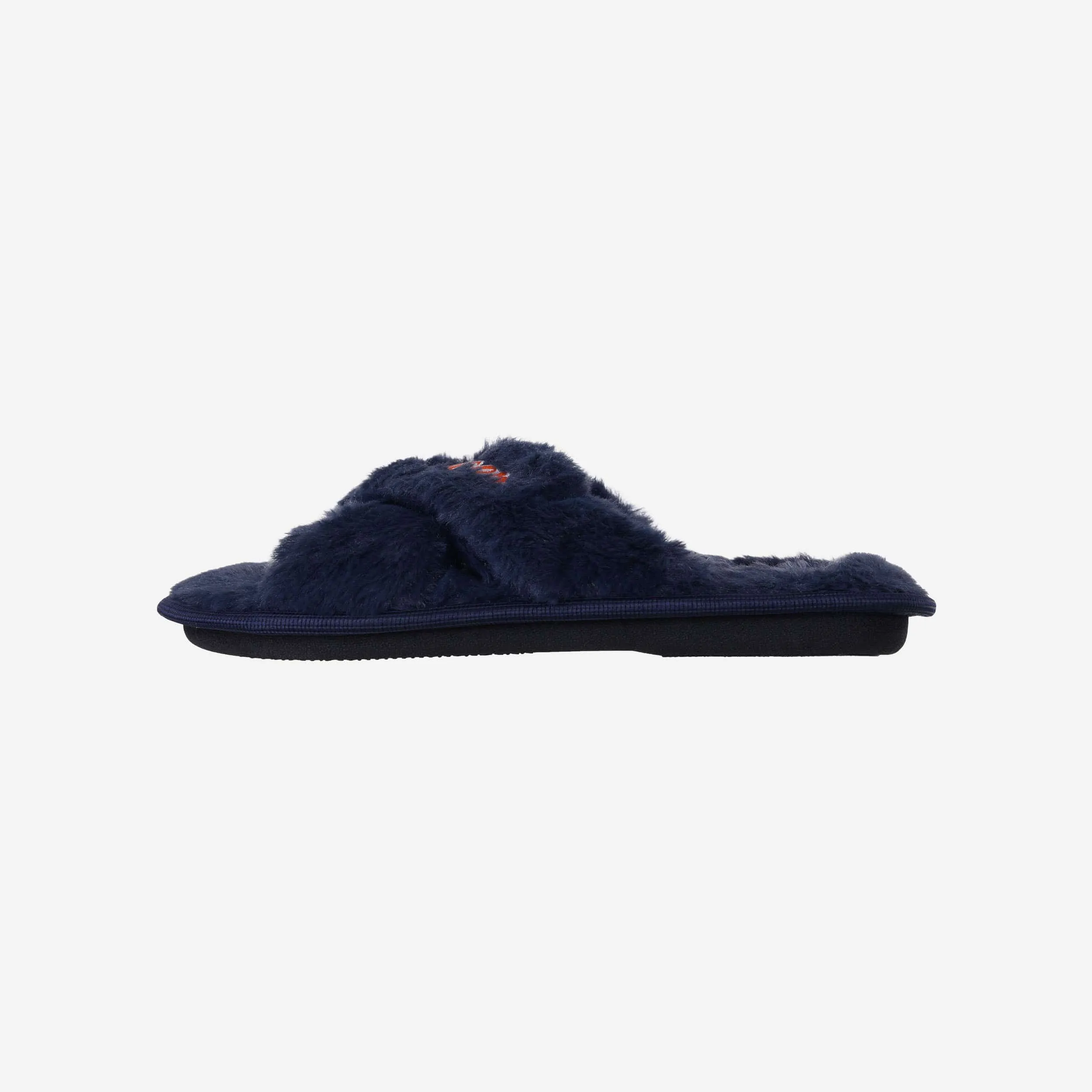 Auburn Tigers Womens Script Wordmark Fur Cross Slide