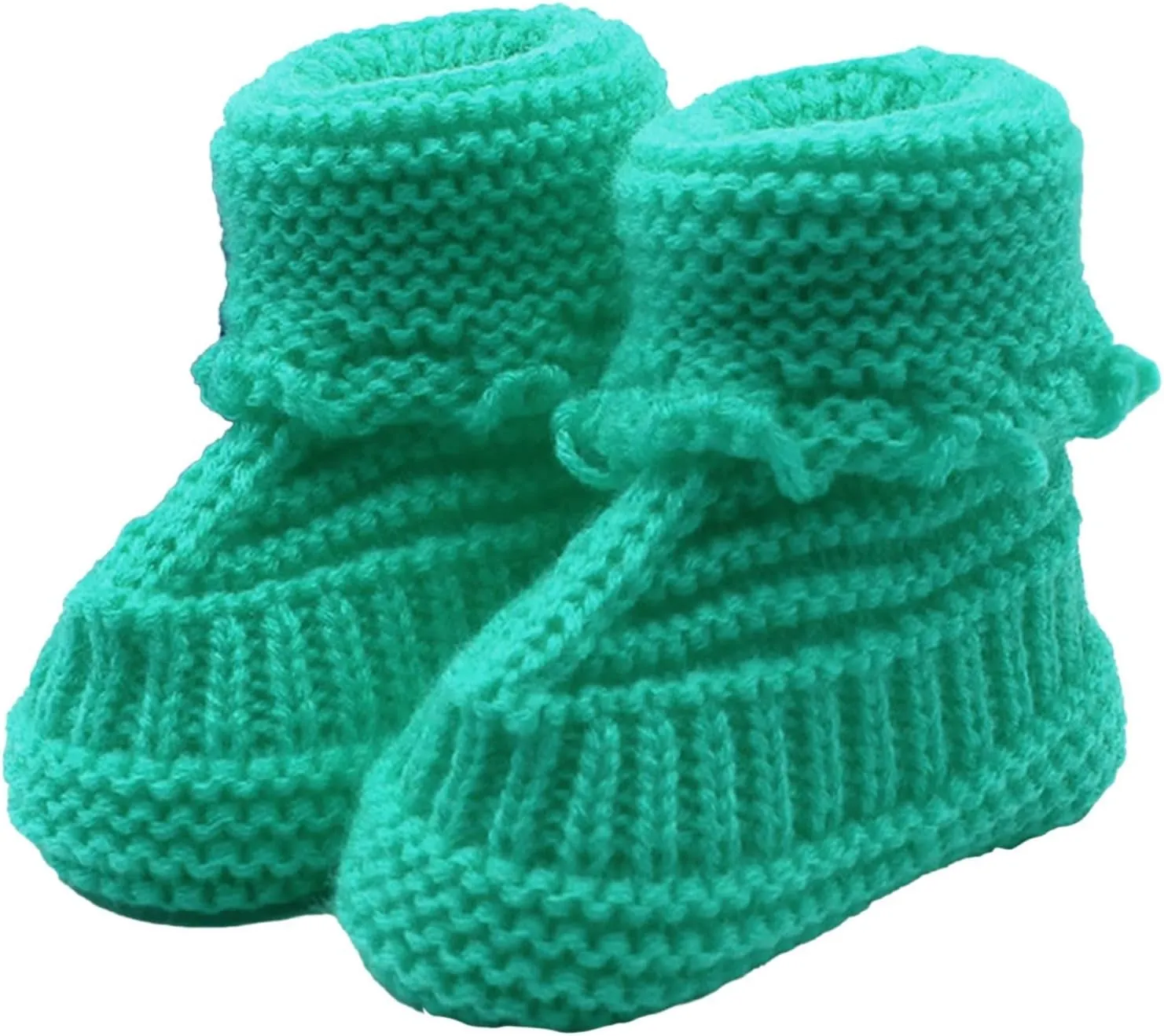 Baby Boys Girls Booties Newborn Infant Hand Knitting Crochet Boy and Girl Cozy Shoes Non Slip Crib Booties Winter