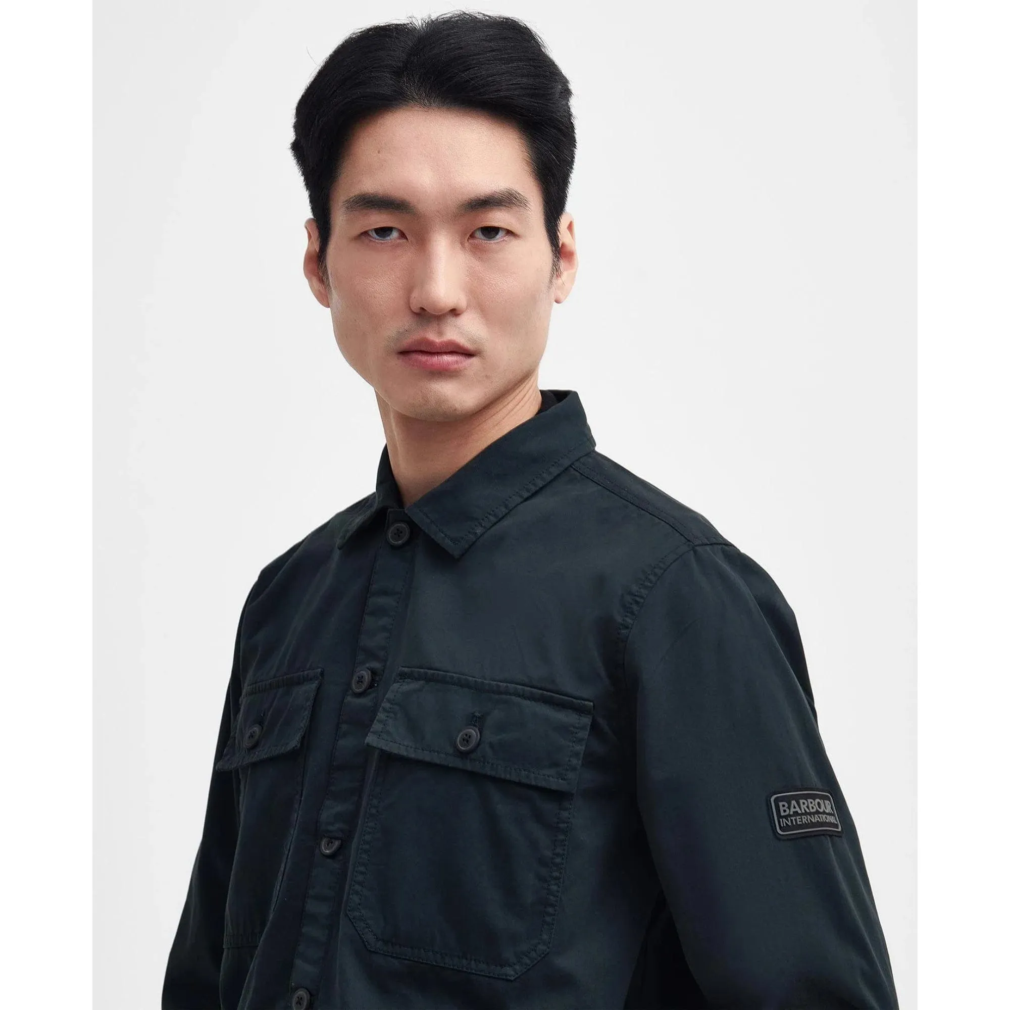 Barbour International Adey Overshirt in Forest River