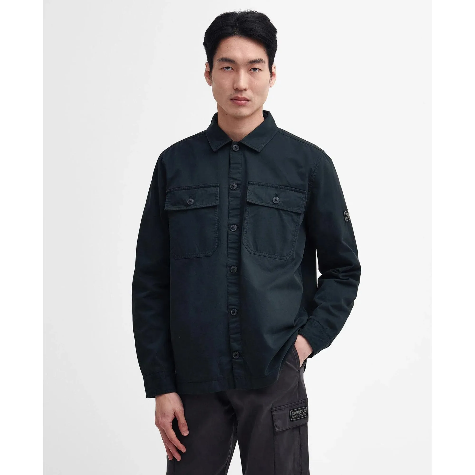 Barbour International Adey Overshirt in Forest River