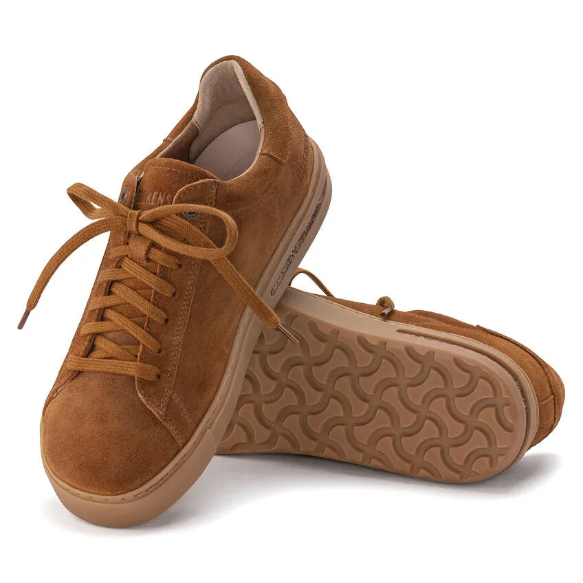 Birkenstock Unisex Bend Suede Leather Low Casual Trainers Mink Brown