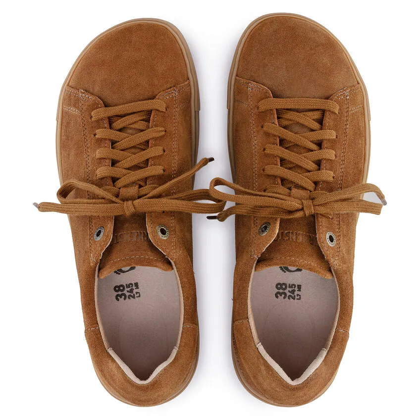 Birkenstock Unisex Bend Suede Leather Low Casual Trainers Mink Brown