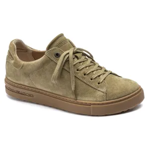 Birkenstock Women's Bend Suede Leather Low Casual Trainers Khaki