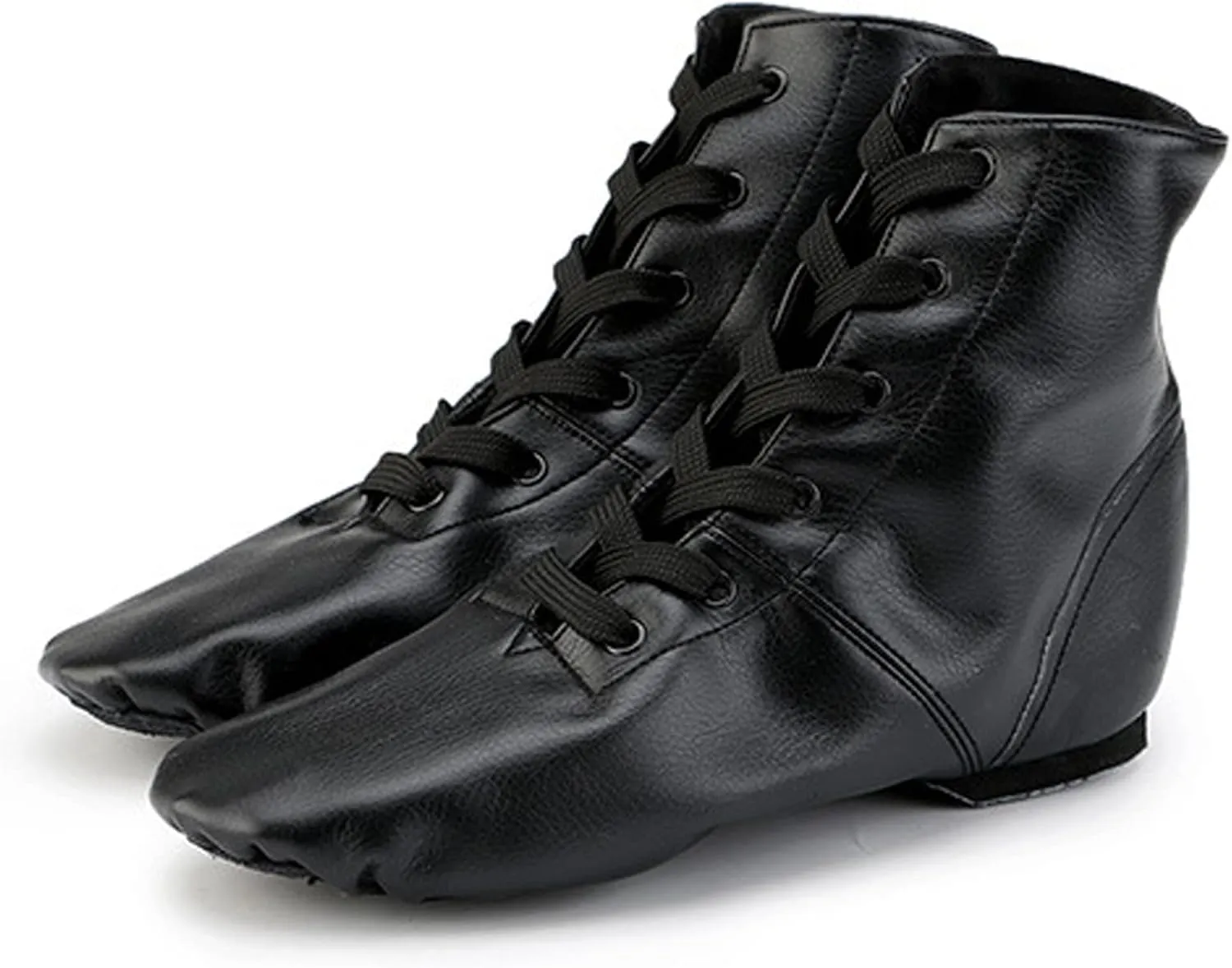 Boys Fashion Canvas Jazz Dancing Sneakers Children Artificial Leather Dance Shoes Soft Soled Ballet Training