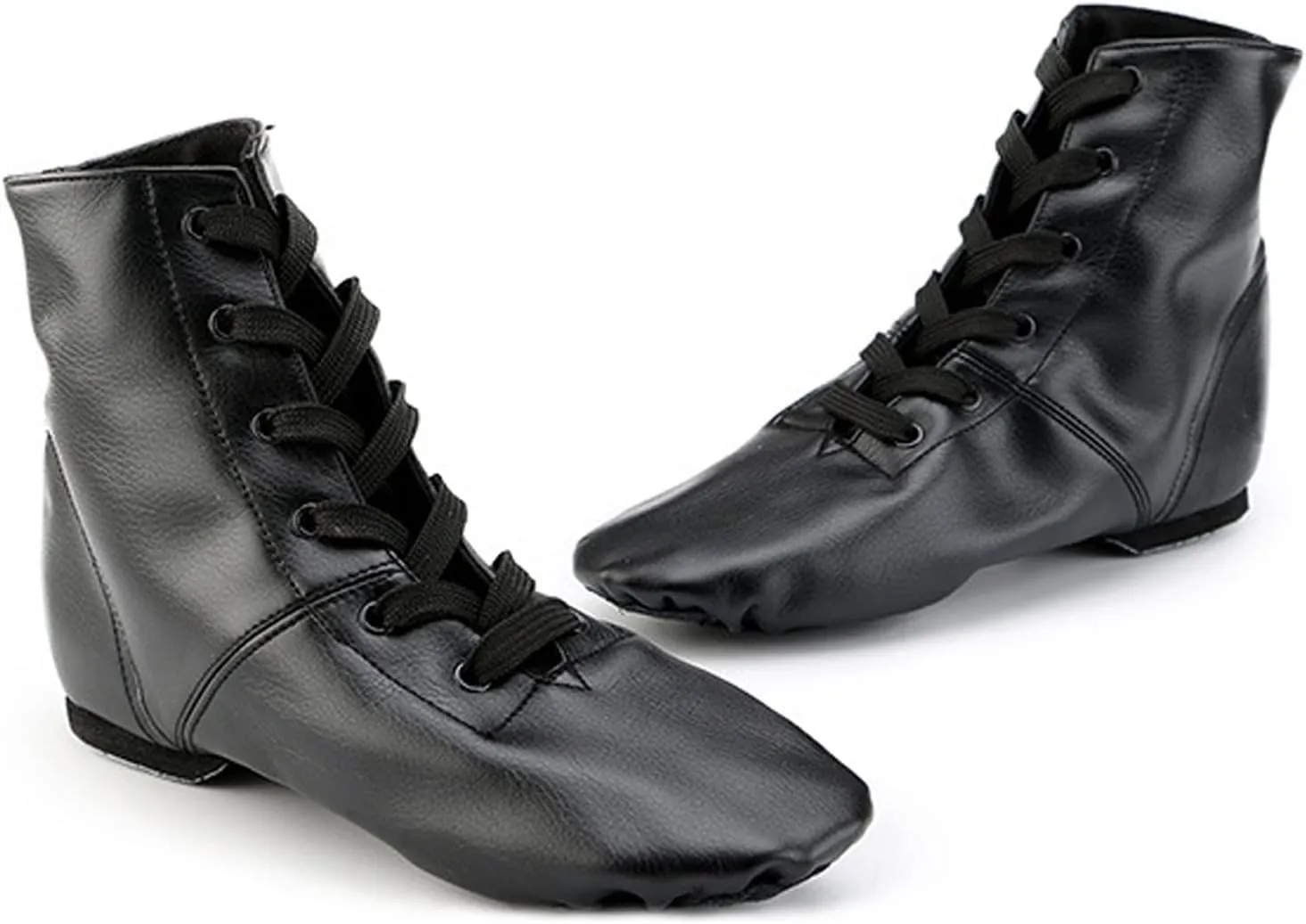 Boys Fashion Canvas Jazz Dancing Sneakers Children Artificial Leather Dance Shoes Soft Soled Ballet Training