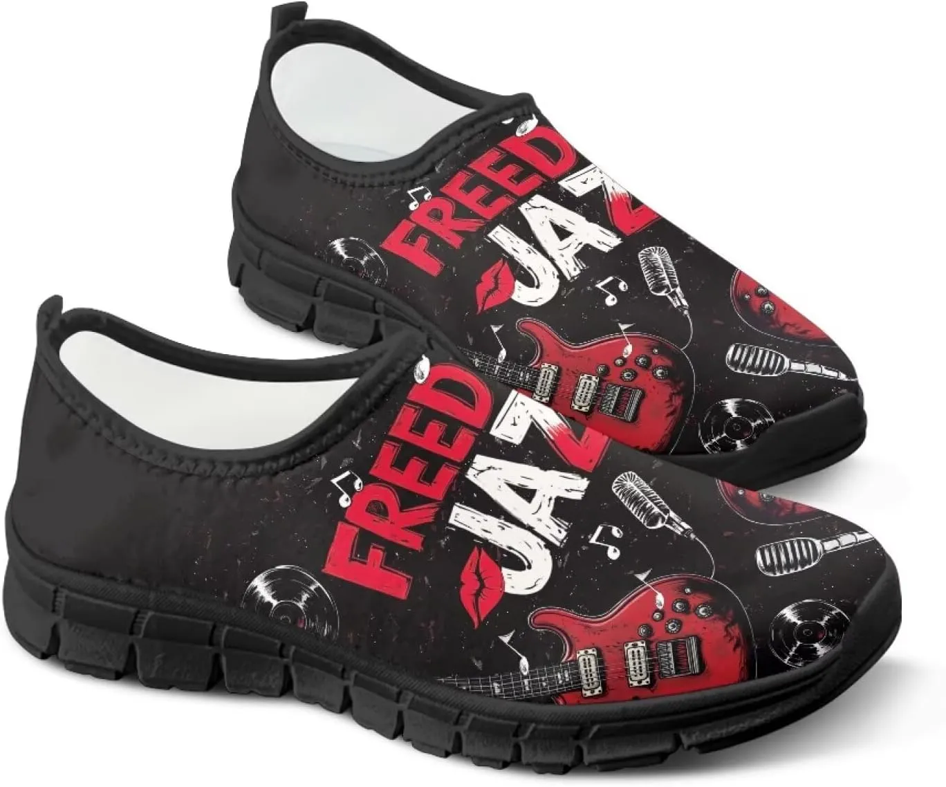 Breathable Low-Cut Shoes for Men Fashion Sports Shoe Strong Grip Non-Slip Does Not Tire Feet Slip-On Casual Loafers Black Sole Size 5-12