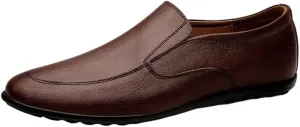 Business Men Shoes Leather Man Brogues Shoes for Man Dress Shoe Loafers Pointed Toe Male Moccasins Plus Size Shoes for Men