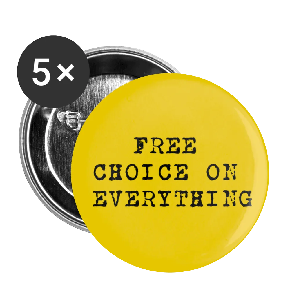 Buttons large 2.2'' (5-pack) by Proud Libertarian