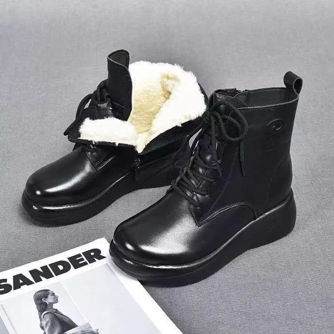 CALLIE™ PURE LEATHER WATERPROOF & DURABLE ANKLE BOOTS