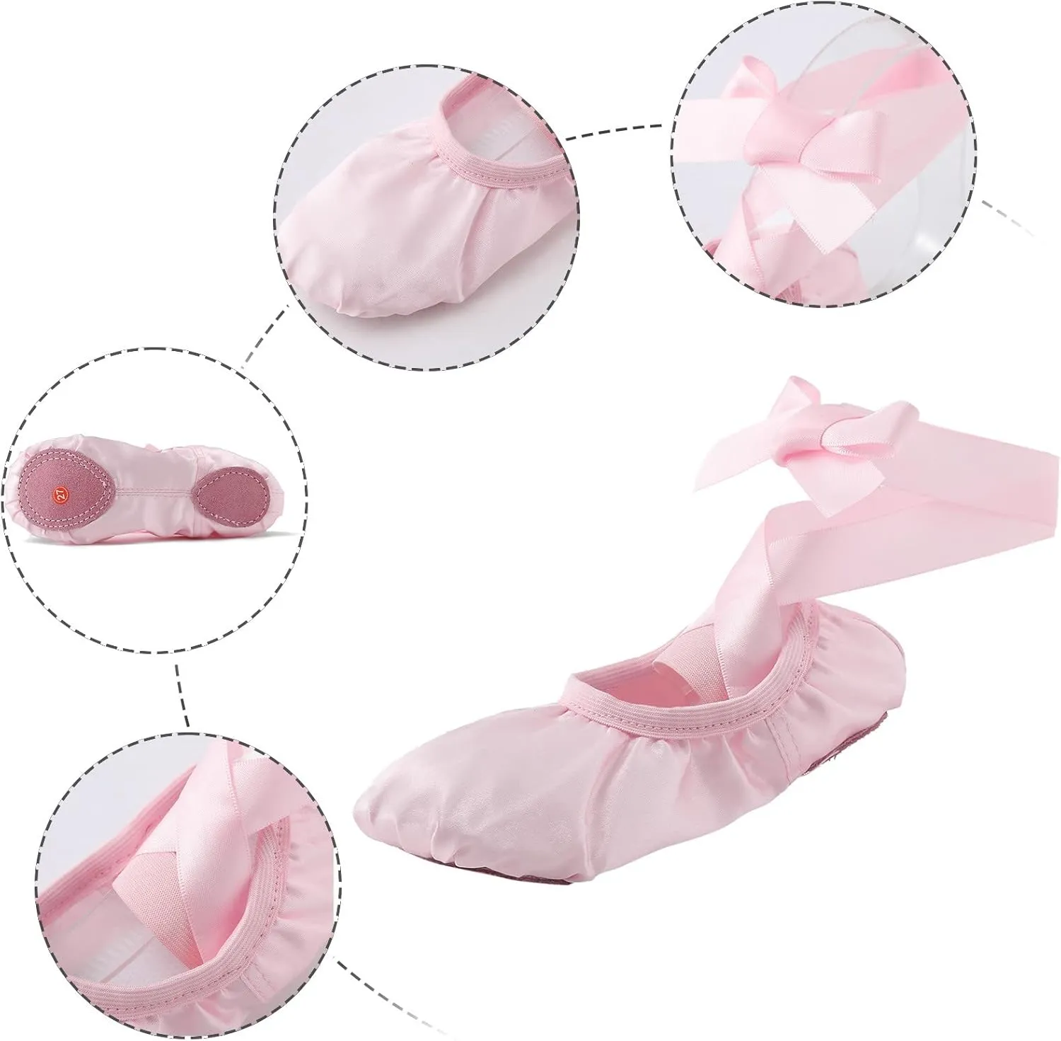 Canvas Ballet Shoes for Toddler Girls Ballet Slippers Dance Shoes(Toddler/Little/Big Kids) Girls Shoes