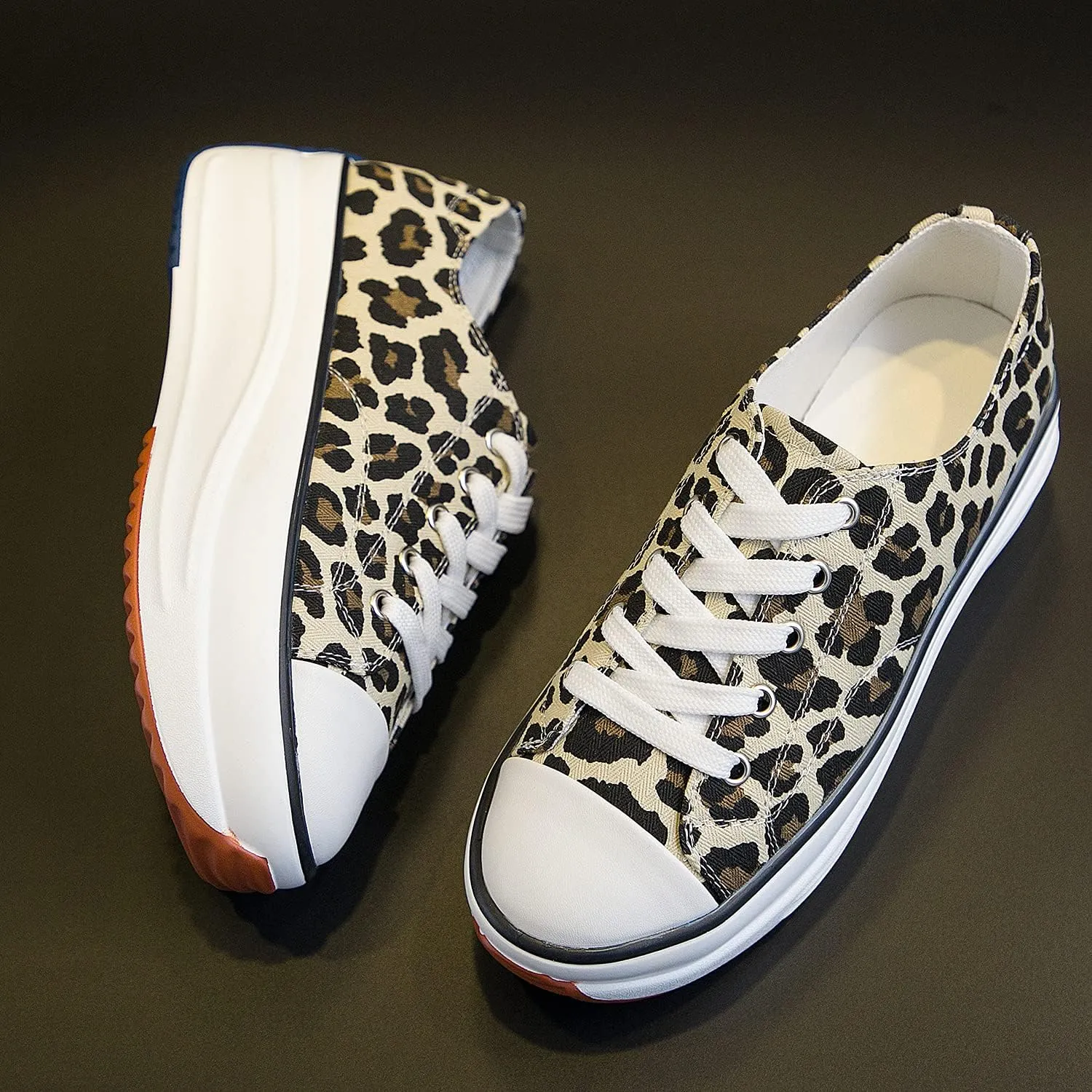 Canvas Wedge Sneakers for Women Wedge Heels Fashion Shoes Slip-On High Top Sneakers Rubber Sole Platform Wedge High Top Fashion Sneakers
