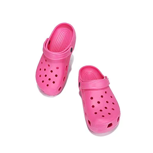 Cape Robbin Vigilante Clogs Slippers for Women, Women’s Fashion Comfortable Slip On Slides Shoes - Pink Size 10