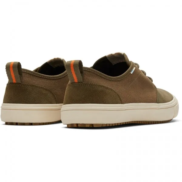 CARLO TERRAIN Mens Water Resistant Casual Trainers Green