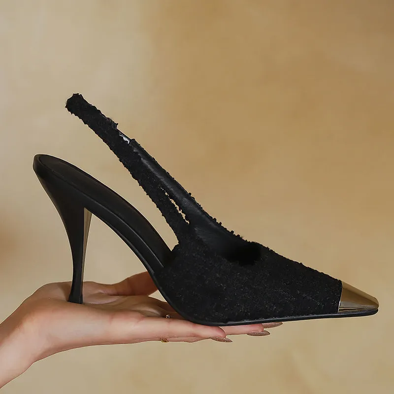 Charlee Cap Toe Slingback Heels