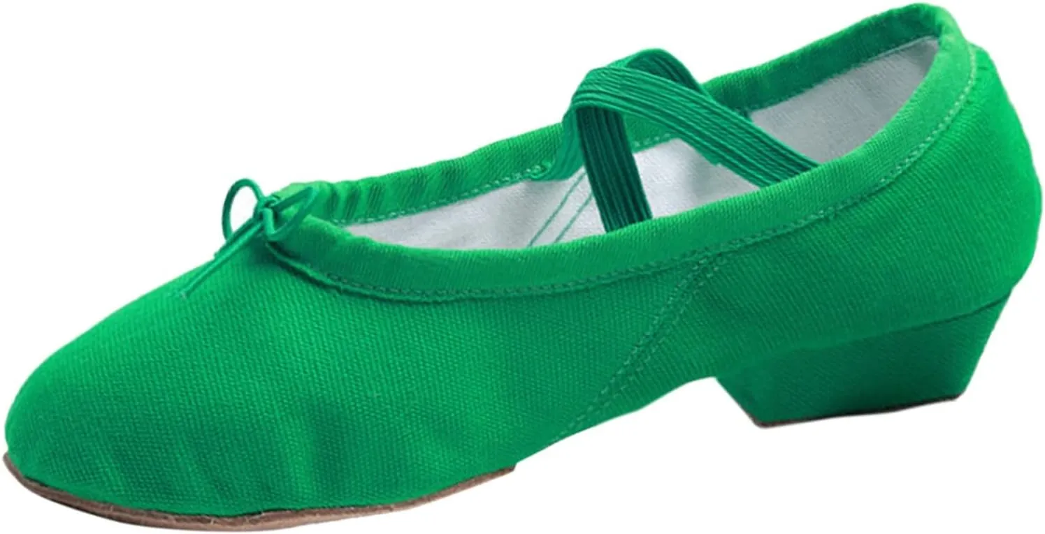 Child Jazz Boots Split Sole Leather Canvas Dance Shoes for Girls Boys Casual Closed Toe Ballet Shoes Sandals