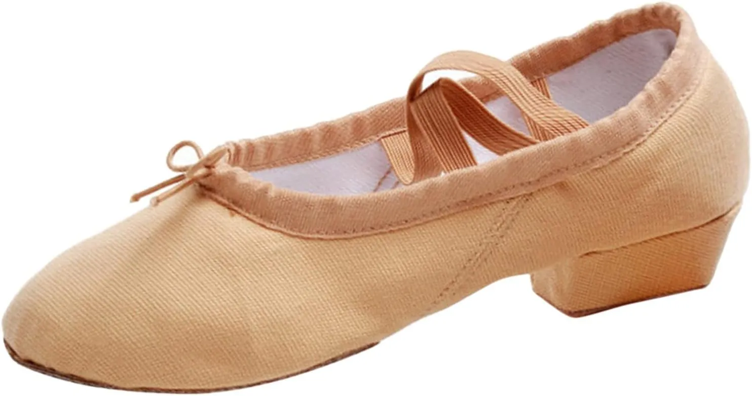 Child Jazz Boots Split Sole Leather Canvas Dance Shoes for Girls Boys Casual Closed Toe Ballet Shoes Sandals