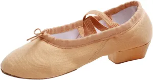 Child Jazz Boots Split Sole Leather Canvas Dance Shoes for Girls Boys Casual Closed Toe Ballet Shoes Sandals