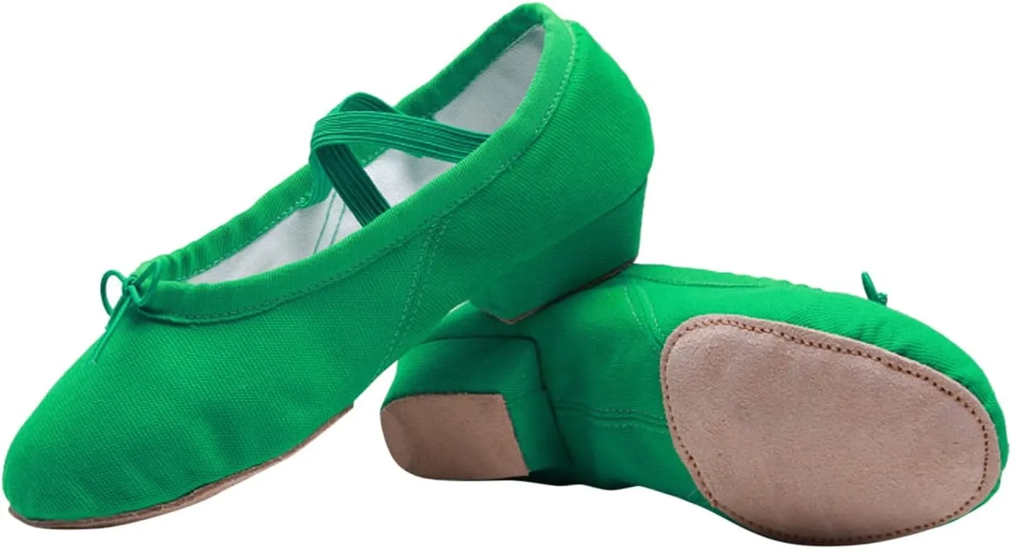 Child Jazz Boots Split Sole Leather Canvas Dance Shoes for Girls Boys Casual Closed Toe Ballet Shoes Sandals