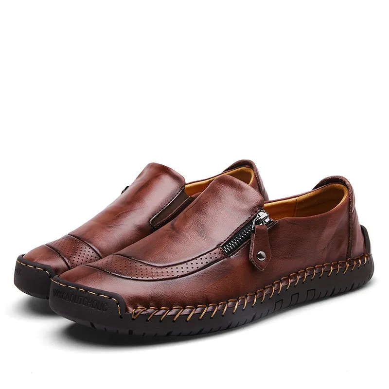 Classic Comfortable Casual Leather Shoes Men Loafers Shoes Split Leather Men Shoes Flats Sale Moccas
