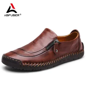 Classic Comfortable Casual Leather Shoes Men Loafers Shoes Split Leather Men Shoes Flats Sale Moccas