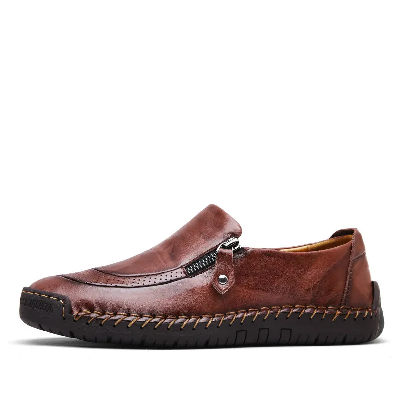 Classic Comfortable Casual Leather Shoes Men Loafers Shoes Split Leather Men Shoes Flats Sale Moccas
