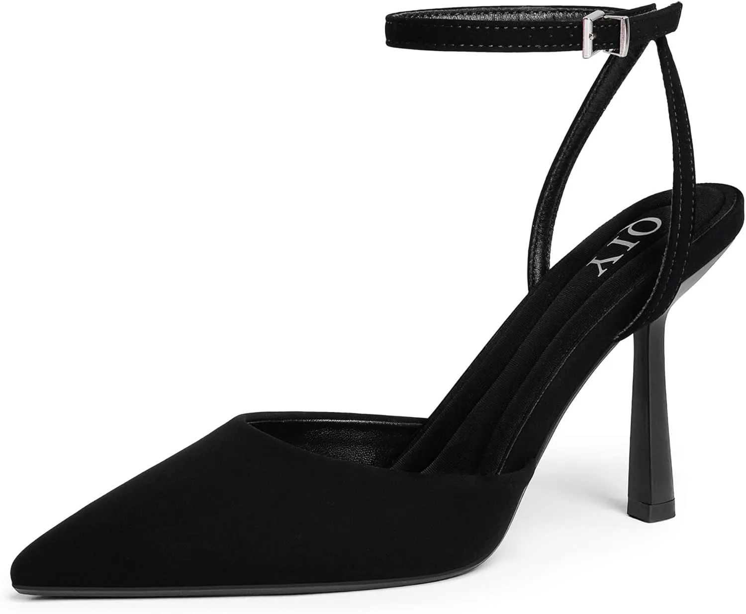 Closed Toe Ankle Strap Heels Women Pumps Pointed Toe Heeled Sandals for Women Stiletto Wedding Dress Shoes